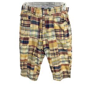 Ralph Lauren Polo Shorts Size‎ 2P Madras Plaid Patchwork India Preppy Old Money